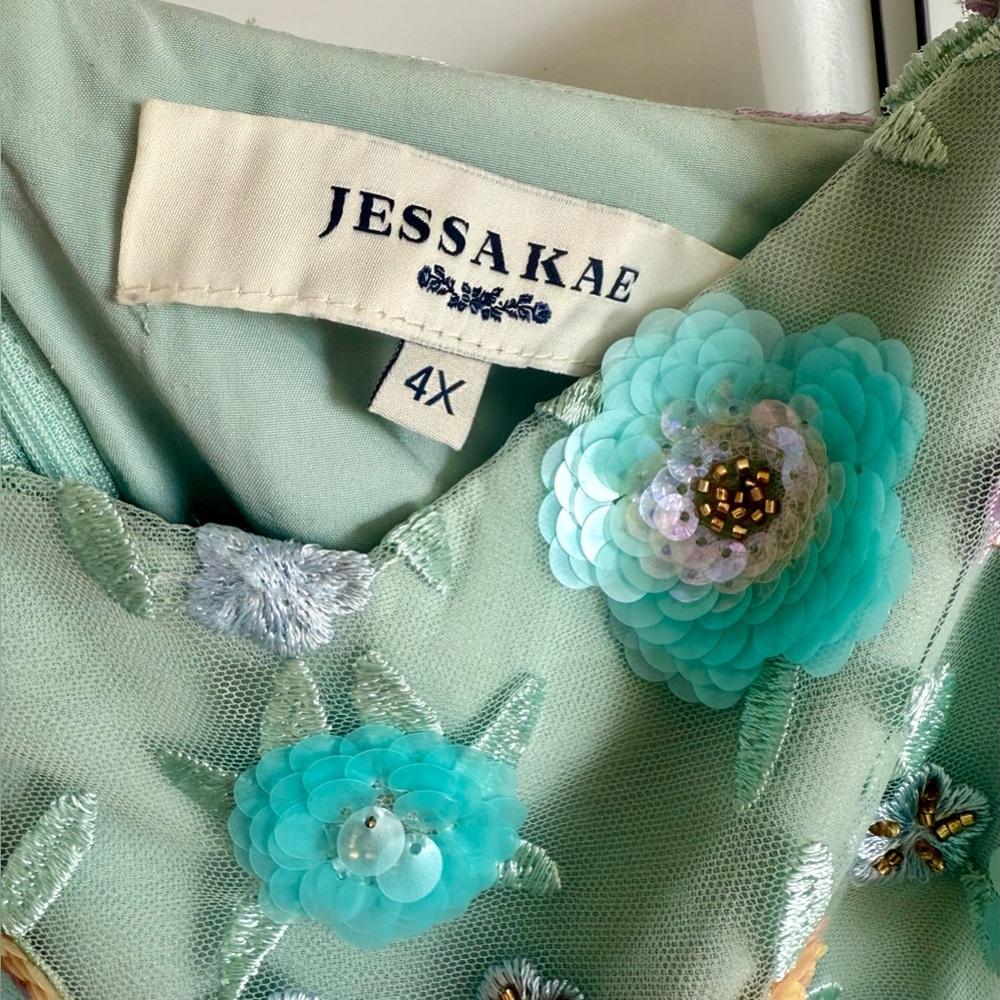 JessaKae Teal Elowen Dress - Picture 5 of 8